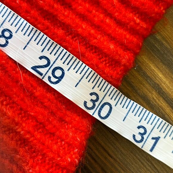 H&M LOGG Label of Graded Goods Orange Hooded Oversized Wool Blend Sweater Size M - Picture 12 of 12